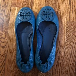 Blue Tory Burch Flats